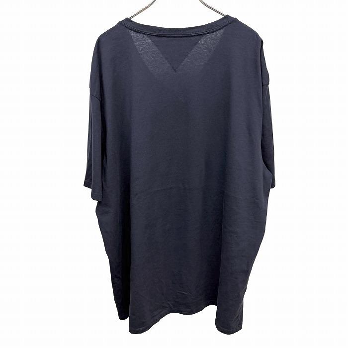 トミーヒルフィガー 【新品】TOMMY HILFIGER Tシャツ Vネック ロゴ刺繍 半袖 綿100% コットン XXL 2XL 3L ネイビー 紺×赤×白 メンズ | TOMMY HILFIGER | 01