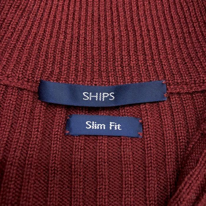 SHIPS（シップス） ケーブル ニット カーディガン ボタン留め SLIM FIT