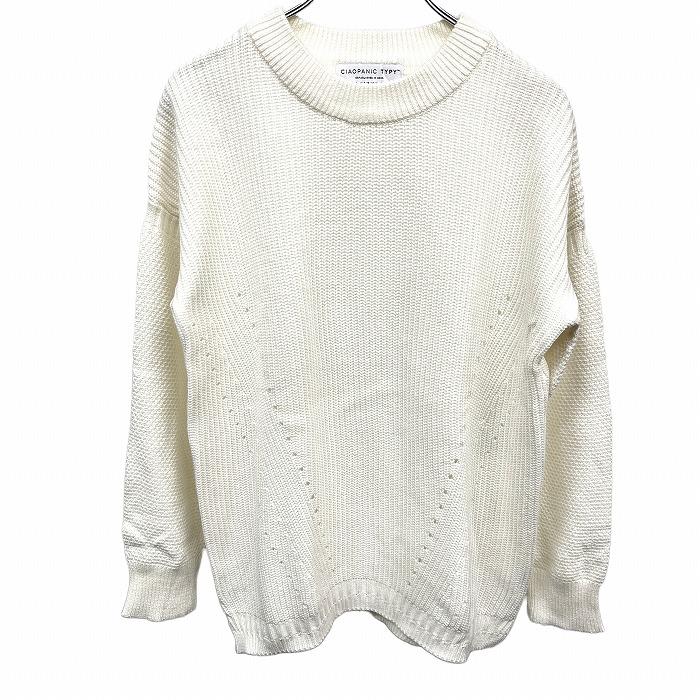 CIAOPANIC TYPY チャオパニックティピー パンチングニット セーター 畦 