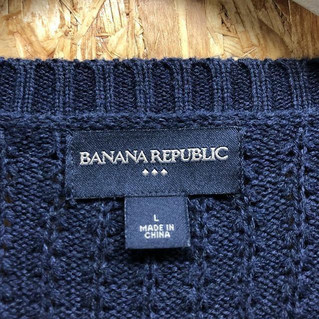 BANANA REPUBLIC バナナリパブリック Lサイズ メンズ ローゲージニット