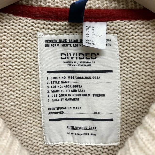 H M Divided エイチアンドエム M メンズ ニット セーター プルオーバー ショールカラー 長袖 アクリル ウール オフホワイト ネイビー Wl Undo Rowa ヤフー店 通販 Yahoo ショッピング