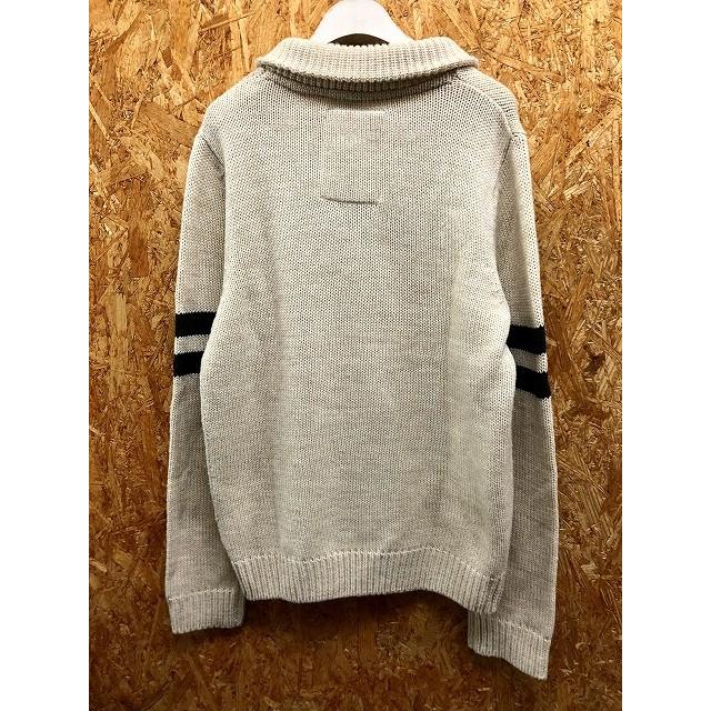 H M Divided エイチアンドエム M メンズ ニット セーター プルオーバー ショールカラー 長袖 アクリル ウール オフホワイト ネイビー Wl Undo Rowa ヤフー店 通販 Yahoo ショッピング