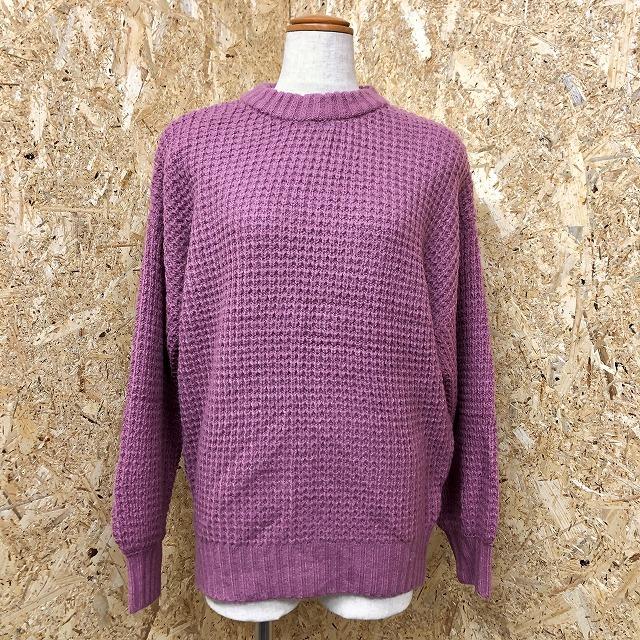 Global Work グローバルワーク L レディース メンズ エアリーワッフルニット セーター モックネック 無地 長袖 ベイクドピンク Wl Undo Rowa ヤフー店 通販 Yahoo ショッピング