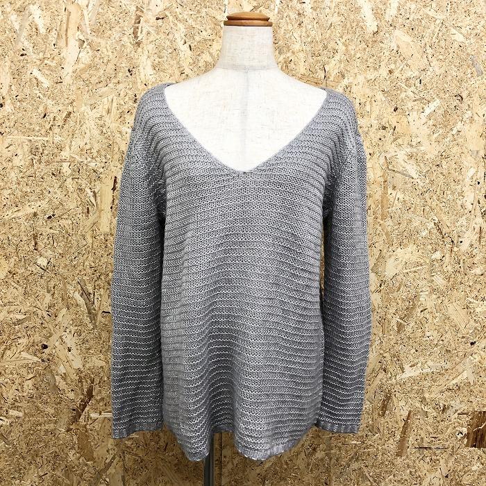 H&M エイチアンドエム H＆M Vネックニット セーター 粗目の編み目 