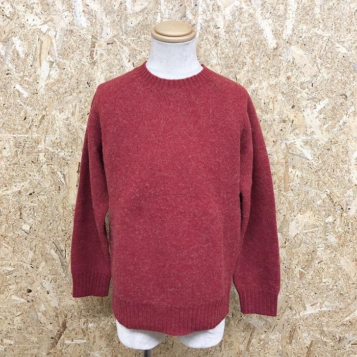 Uniqlo ユニクロ L メンズ 長毛ニット セーター 丸首 クル ネック ラグランスリーブ 無地 長袖 ウール100 メランジレッド 赤 白 Wl009 Undo Rowa ヤフー店 通販 Yahoo ショッピング