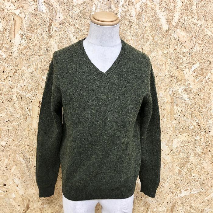 Uniqlo ユニクロ L メンズ ニット セーター プルオーバー Vネック 無地 長袖 ロングスリーブ ウール100 メランジダークグリーン 濃緑 Wl031 Undo Rowa ヤフー店 通販 Yahoo ショッピング
