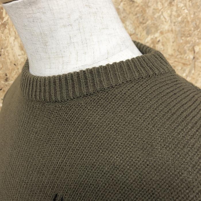 SGT' PEPPERS ニット セーター ウールライク 丸首 クル―ネック ボーダー 長袖 アクリル100% L 茶緑系×白×メランジグレー メンズ |  | 02