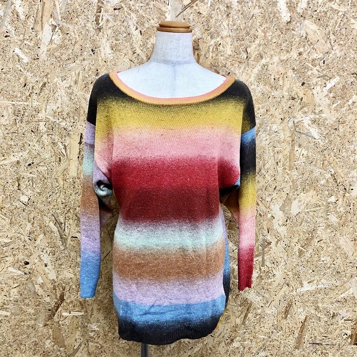 H M エイチアンドエム 6 レディース ニット セーター プルオーバー グラデーションボーダー 長袖 マルチカラー フェアリーカラー Wl071 Undo Rowa ヤフー店 通販 Yahoo ショッピング