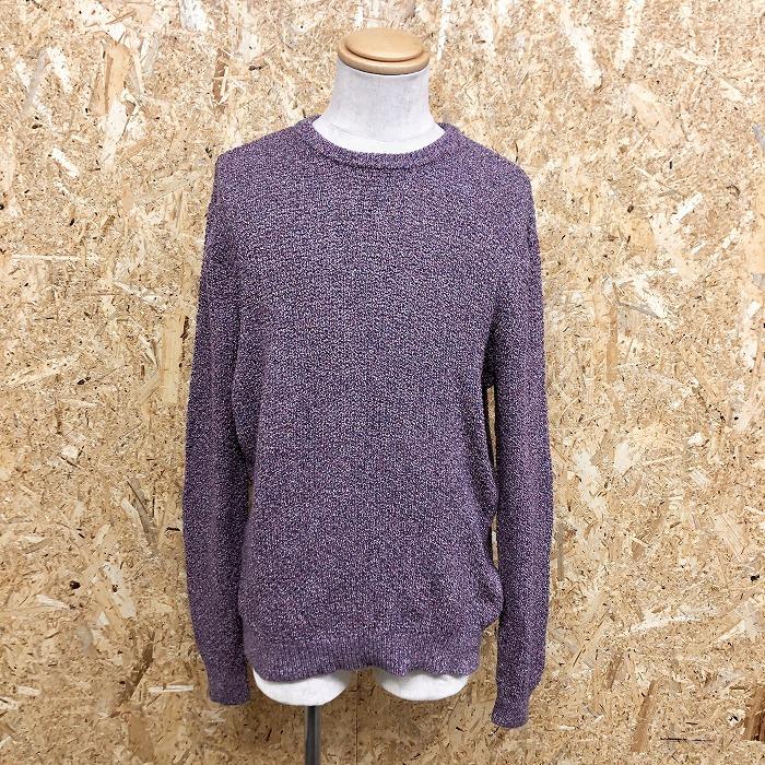 Zara Man ザラマン L メンズ メランジニット セーター プルオーバー 丸首 長袖 綿100 ブルー系 レッド ホワイト 青系 赤 白 Wl080 Undo Rowa ヤフー店 通販 Yahoo ショッピング