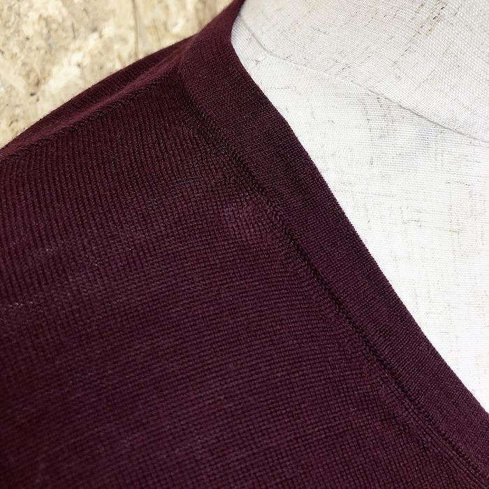 Uniqlo ユニクロ L メンズ 薄手 ニット セーター プルオーバー Vネック 無地 長袖 ロングスリーブ ウール100 ボルドー 赤紫系 Wl093 Undo Rowa ヤフー店 通販 Yahoo ショッピング