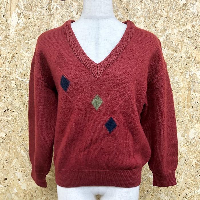 Arnold Palmer アーノルドパーマー ニット セーター Vネック ひし形柄