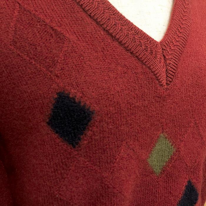 Arnold Palmer アーノルドパーマー ニット セーター Vネック ひし形柄