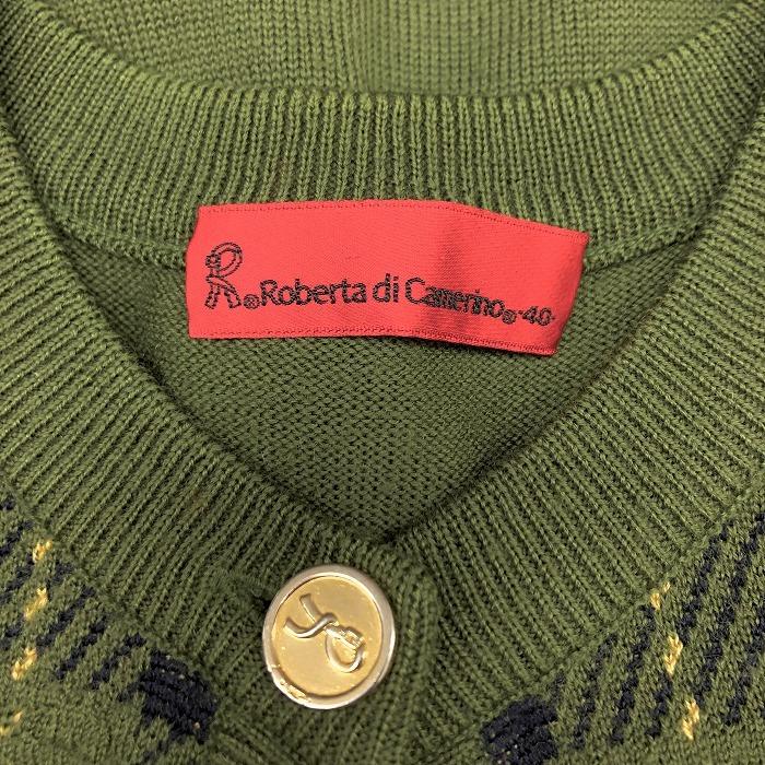 ロベルタ ディ カメリーノ ROBERTA DI CAMERINO ニット ボタン留め
