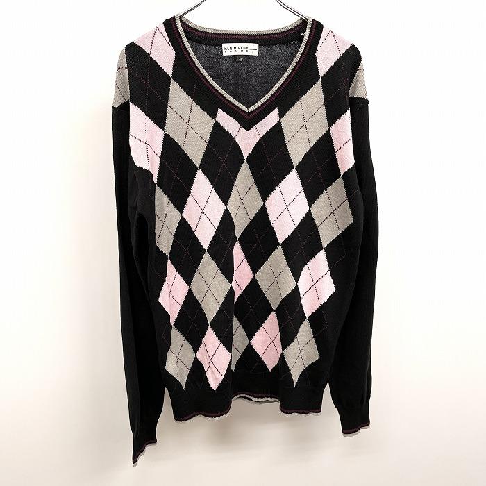 KLEIN PLUS HOMME - 46 メンズ 男性 薄手 ニット セーター Vネック