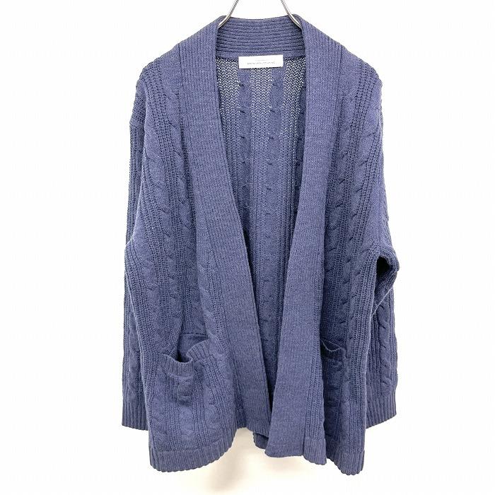 GREEN LABEL RELAXING UNITED ARROWS ケーブルニット ガウン  