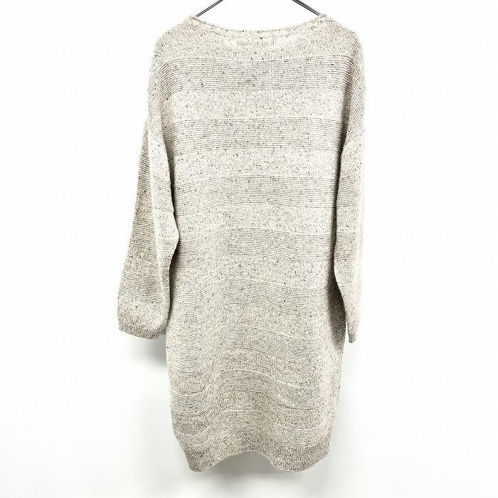 グリーンレーベルリラクシング 【新品/訳アリ】 ホールガーメントニットチュニック ワンピース セーター 日本製 Free ベージュ レディース | green label relaxing | 01