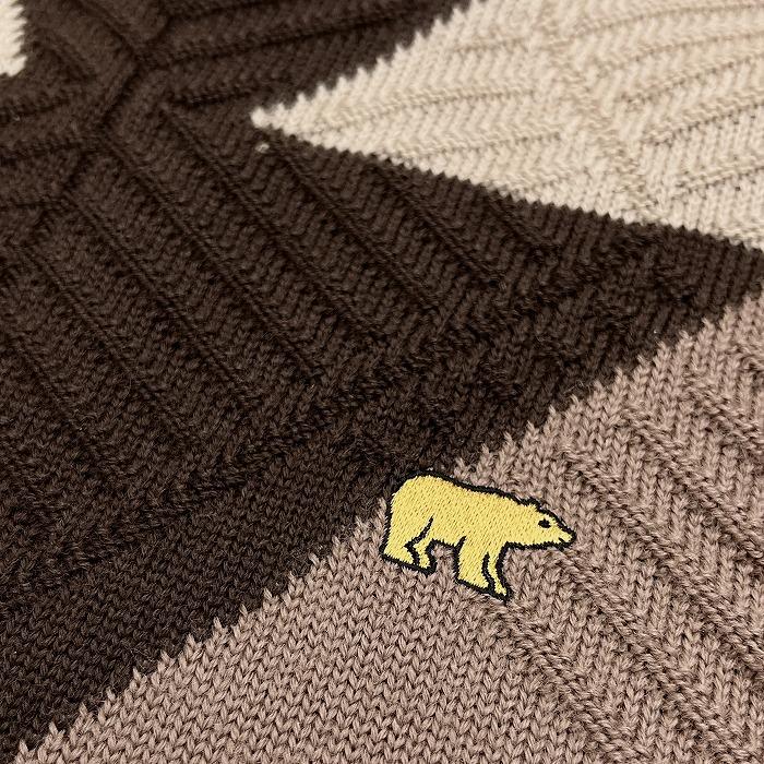 Golden Bear（ゴールデンベア） ウールカットソー セーター ジャカード