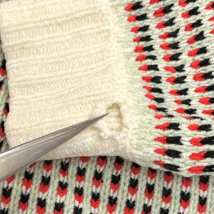 スライ SLY ニットワンピース ロング丈セーター 丸首 長袖 プルオーバー アクリル100% Free レッド 赤×黒×緑系×オフホワイト レディース | SLY | 02