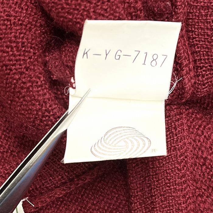 シュミーズ ラコステ CHEMISE LACOSTE ニット セーター Vネック 胸にワニのパッチ 長袖 ニューウール100% 2 レッド 赤 レディース | LACOSTE | 05