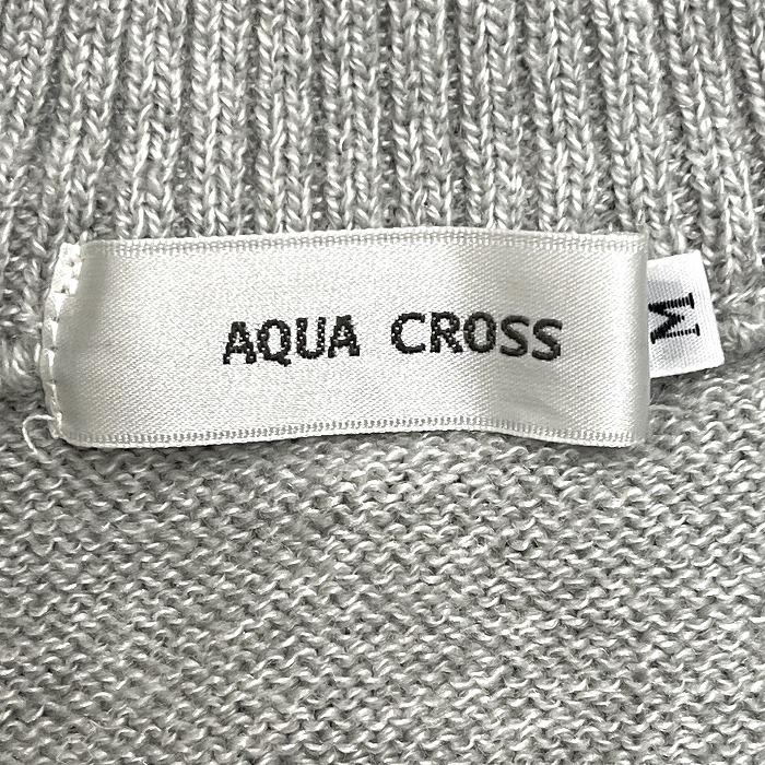 AQUA CROSS ニット セーター ハイネック ダイヤ格子 長袖 アクリル×毛 M 杢グレー 杢グレー×ピンク系×青×緑 レディース(メンズ？) |  | 05