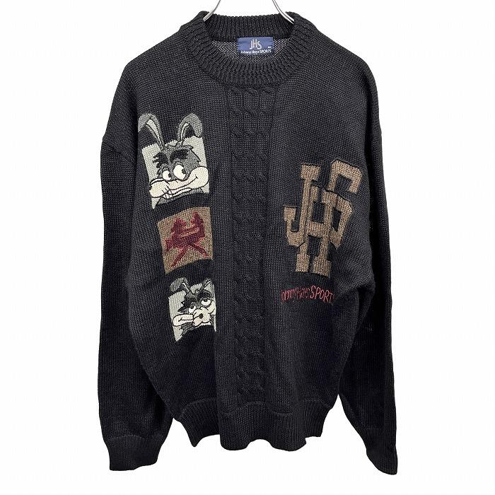 JHS Johnny Hays SPORTS ニット セーター ケーブル アラン 眉毛 JHS Johnny Hays SPORTS ニット セーター ケーブル アラン 眉毛