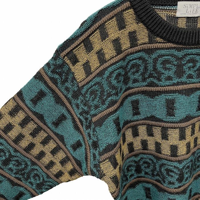 シンプルライフ SIMPLE LIFE ニット セーター ボーダー レトロ柄 長袖 丸首 ロングスリーブ 毛×アクリル M ブラック 黒×緑×茶 メンズ : wl03036 : Undo Rowa ヤフー店 - 通販 - Yahoo!ショッピング シンプルライフ SIMPLE LIFE ニット セーター ボーダー レトロ柄 長袖 丸首 ロングスリーブ 毛×アクリル M ブラック 黒×緑×茶 メンズ : wl03036 : Undo Rowa ヤフー店 - 通販 - Yahoo!ショッピング