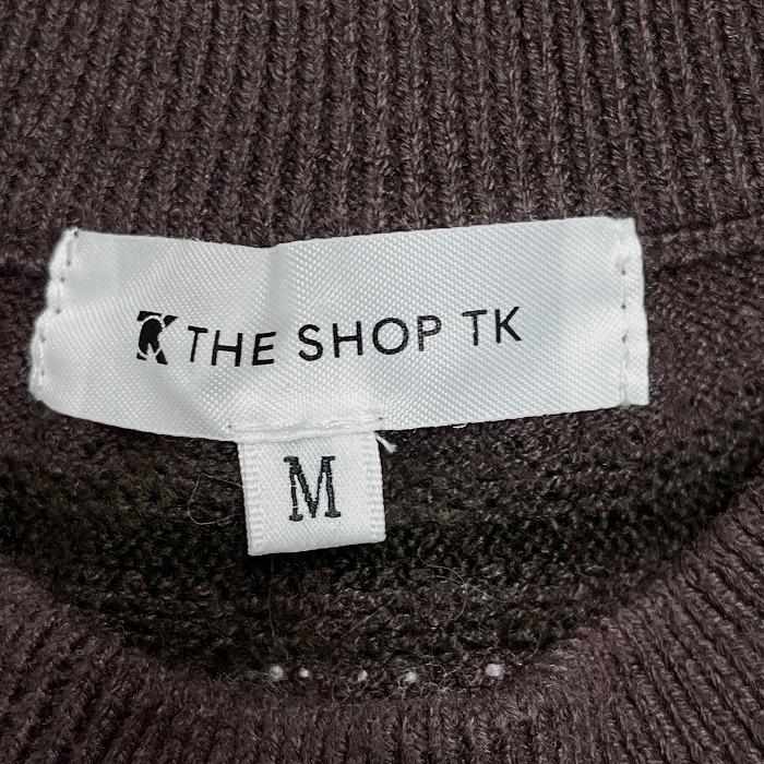 THE SHOP TK ニット セーター 長袖 ポリエステル×アクリル×ナイロン
