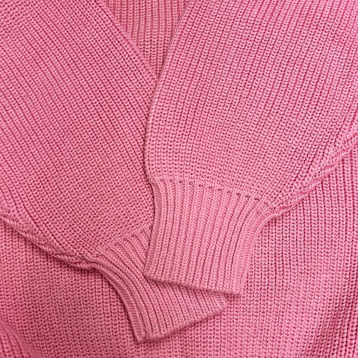 タクティクスデザイン TACTICS DESIGN リブニット セーター ラグランスリーブ 無地 長袖 丸首 プルオーバー 綿100% M ピンク メンズ |  | 03