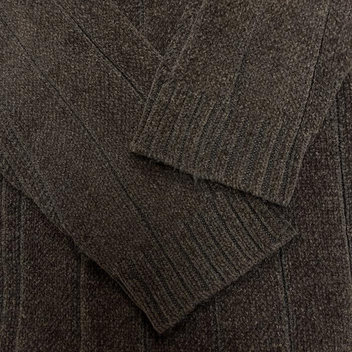 SPARIO リブニット セーター ハーフジップ モックネック 長袖 アクリル