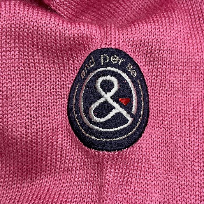 アンパスィ and per se 薄手 ニット セーター 刺繍のドット柄 ハサミ