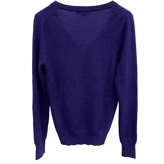 ユニクロ UNIQLO 薄手 ニット セーター Vネック 無地 長袖 プルオーバー ロングスリーブ カシミヤ100% S ネイビー 紺 レディース | ユニクロ | 02