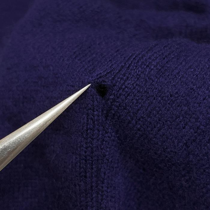 ユニクロ UNIQLO 薄手 ニット セーター Vネック 無地 長袖 プルオーバー ロングスリーブ カシミヤ100% S ネイビー 紺 レディース | ユニクロ | 04