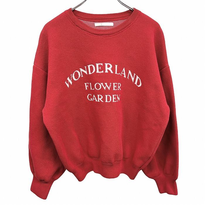 CPCM シーピーシーエム ニット セーター 英字 文字 『WONDERLAND
