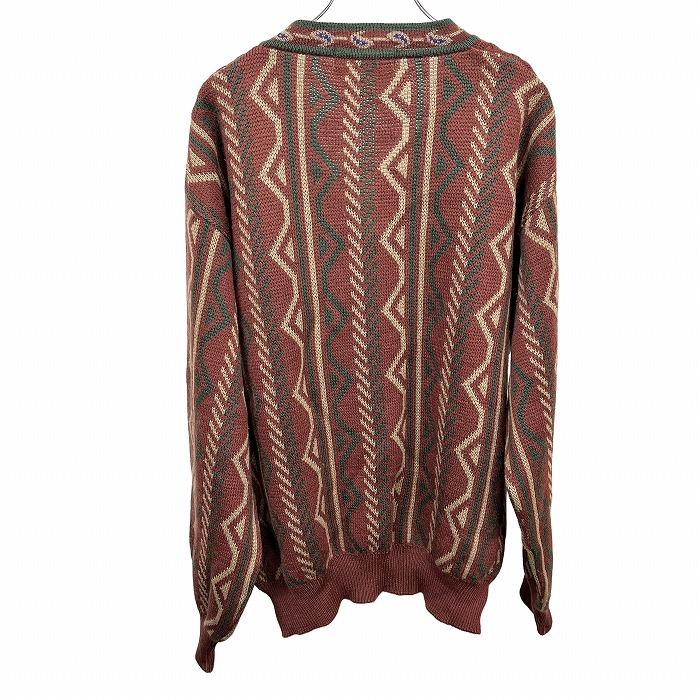 【Nさん専用】kolor カラフルストライプ Vネックセーター レイクランド LAKELAND セーター Vネック ストライプ ケーブル 長袖