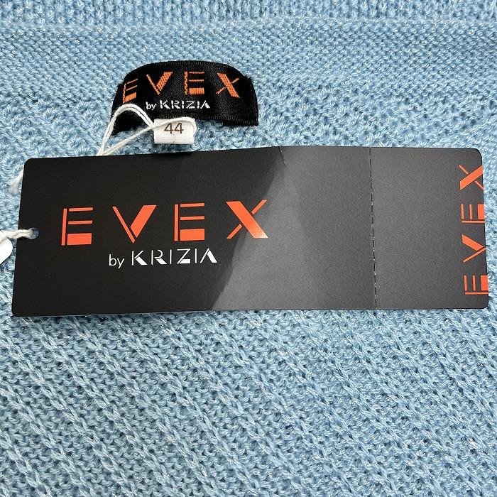 【新品】EVEX by KRIZIA ざっくりラメニットチュニック セーター 長袖 アクリルなど 44(バスト88-92/身長160-164) 青 レディース | EVEX by KRIZIA | 03