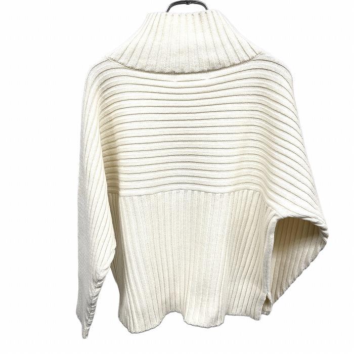 ロペピクニック 【新品】ROPE PICNIC リブニット セーター 着丈短め ハイネック 長袖 アクリル×ポリ 38 オフホワイト 白系 レディース | ROPE' PICNIC | 01