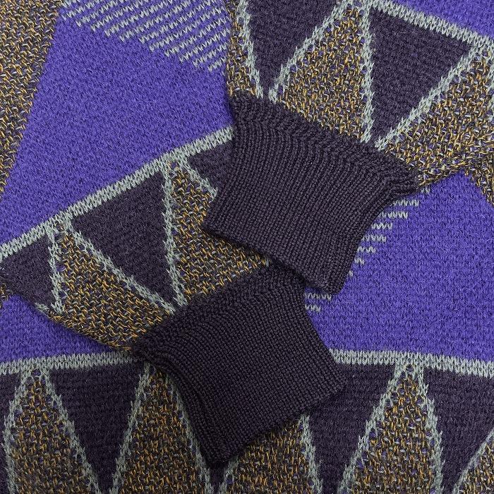 モディリアーニ Modigliani ニット セーター 総柄 シェブロン 幾何学柄