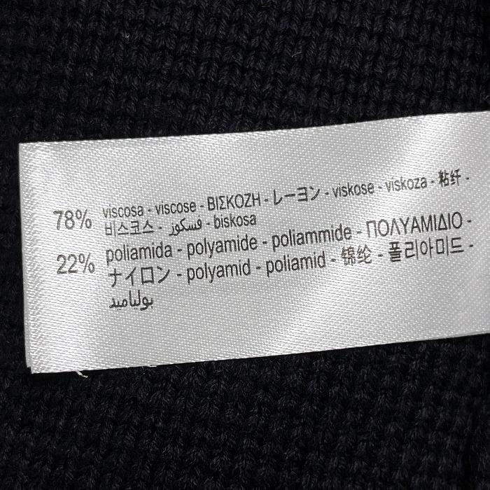 ザラ ZARA ニットジャケット 襟付きカーディガン コンチョ 裏地無し 長袖 無地 レーヨン×ナイロン L ネイビー 紺×ゴールド レディース | ZARA | 04