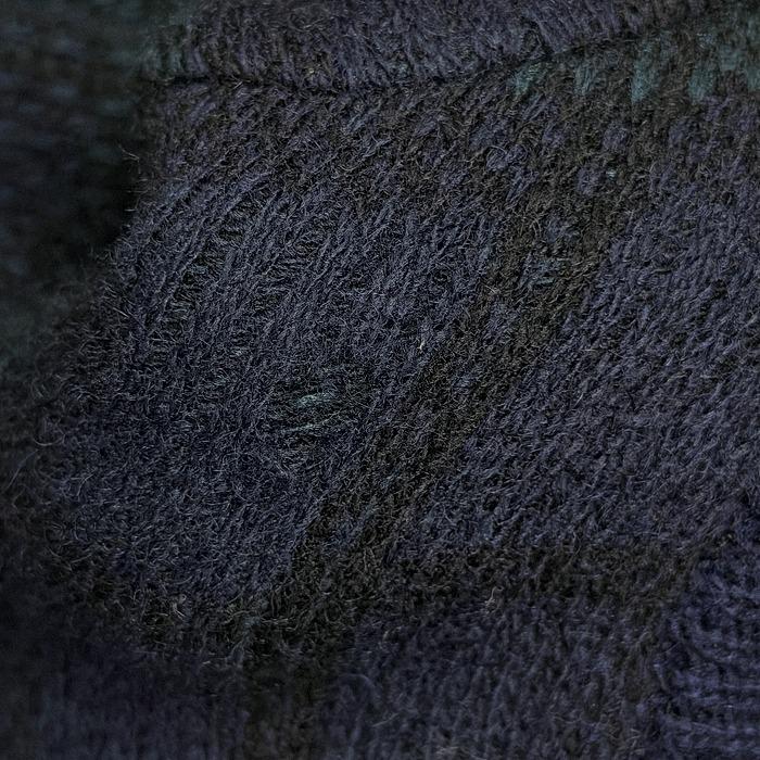 POWER HOUSE Vネックセーター ニット チェック 長袖 日本製 毛×ナイロン L グリーン×ネイビー×ブラック 緑×紺×黒 メンズ |  | 02