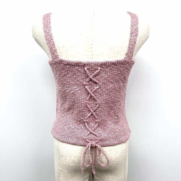 スナイデル　ノースリーブトップス SNIDEL スナイデル ニット トップス 肩紐 ノースリーブセーター