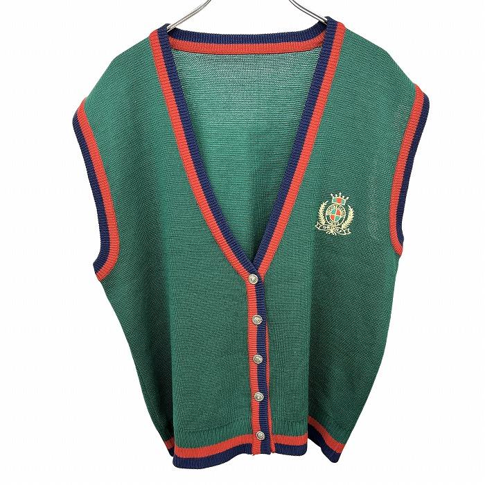 SENSTINE CASUAL 1992 S・W GOLF ゴルフ ニット ベスト ボタン留め V