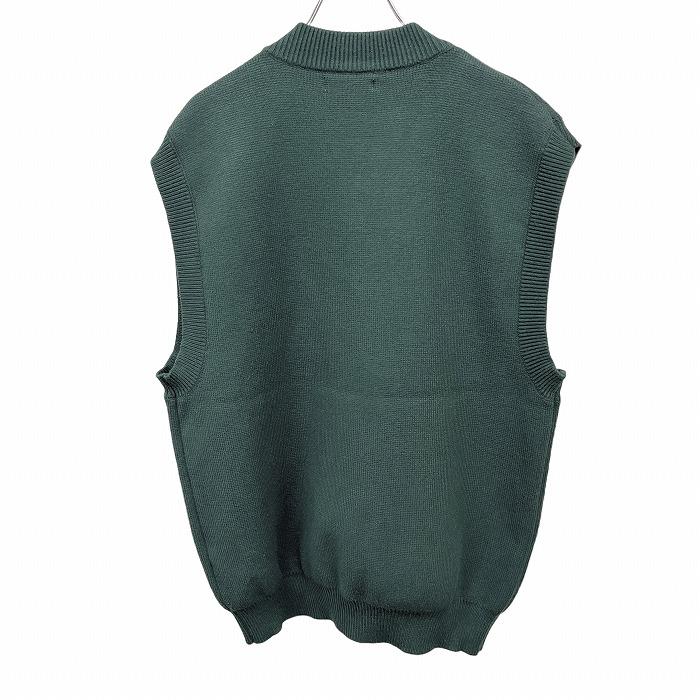 ZARA（ザラ） ニット ベスト ノースリーブセーター Vネック 英字 数字