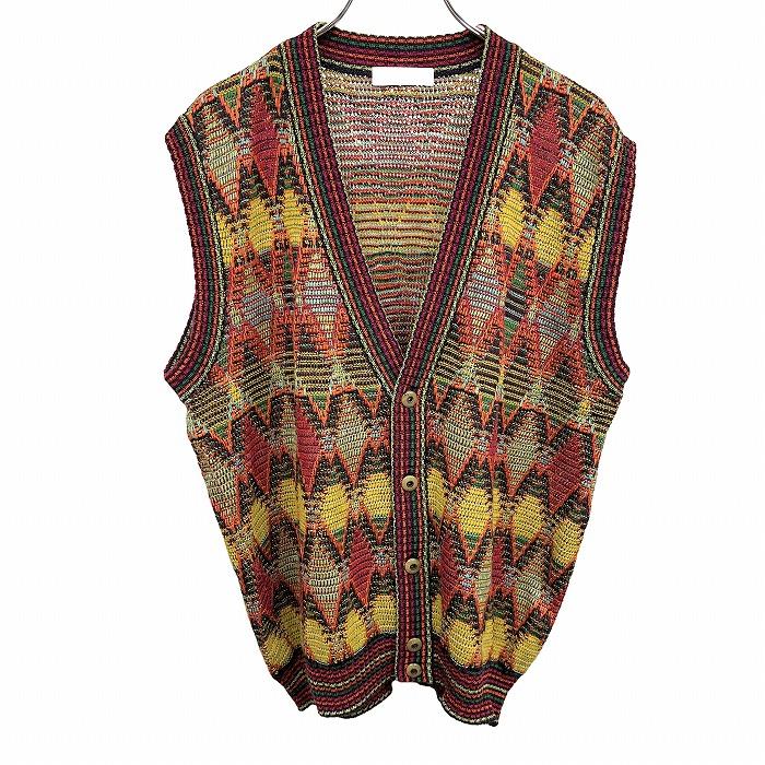 ミズノ　ベスト MIZUNO ミズノ Axy mizuno ニットベスト ハーリキンチェック V