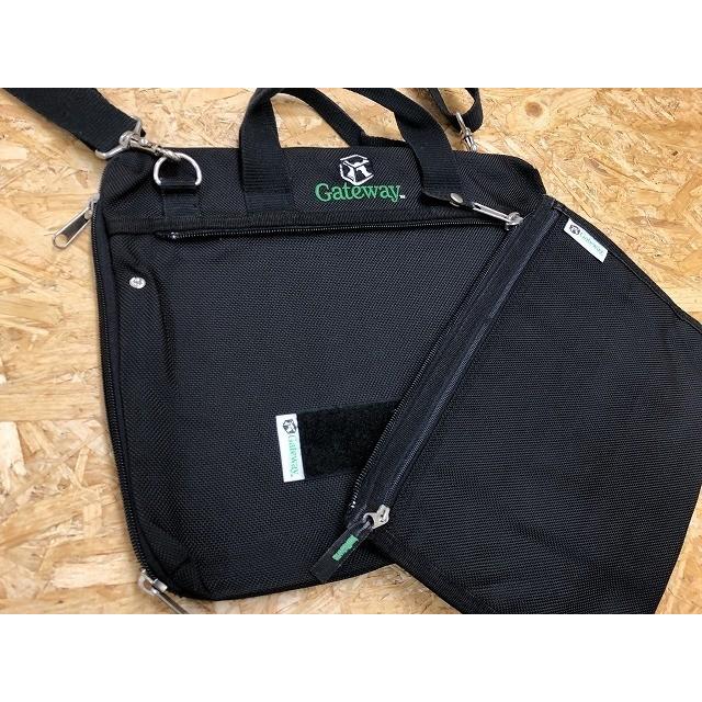 Gateway ゲートウェイ ショルダーバッグ パソコン コンピュータ ビジネス ロゴ刺繍 かばん カバン ブラック 黒 |  | 07
