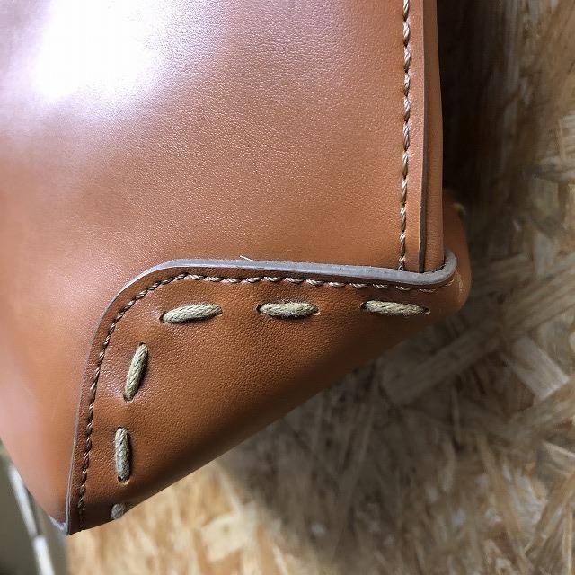 ブランド不明 ハンドバッグ 底が折り返しデザイン クローバーの