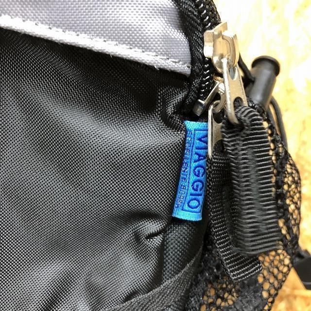 VIAGGIO - ウエストバッグ ボディバッグ かばん カバン 背当てがメッシュ地 ブラック×グレー |  | 02