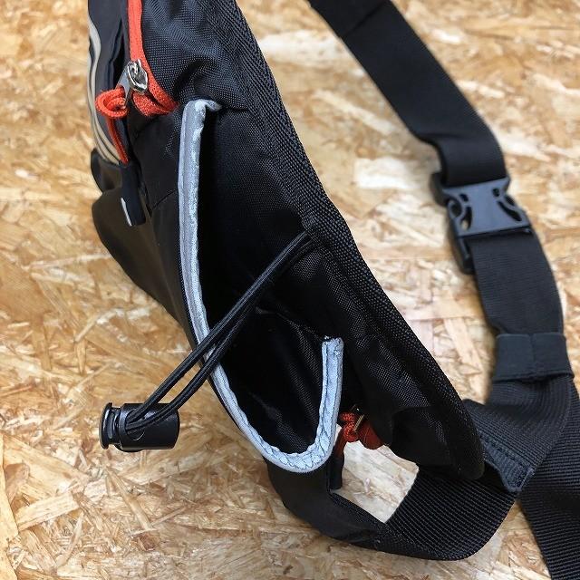 アディダス adidas スポーツ ミニウエストバッグ ミニジップポケット×2 センターホルダー かばん ブラック×レッドオレンジ | adidas | 02