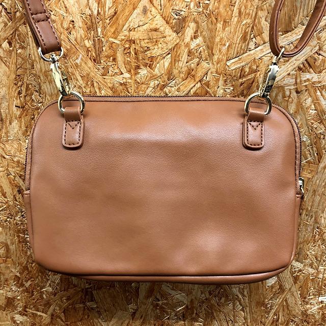 Honeys ハニーズ - レディース 2way ミニショルダーバッグ×ポーチ かばん カバン コーデュロイ ストラップ脱着可 - ブラウン×ホワイト | Honeys | 04