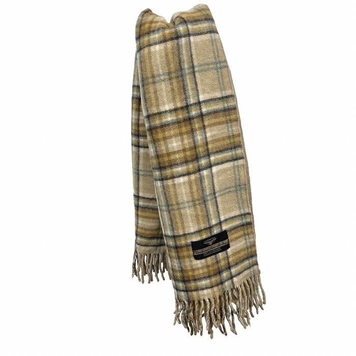 カルパテックス CARPATEX フリンジ ブランケット チェック ラムウール