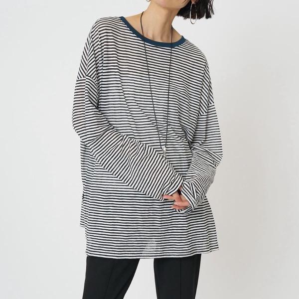 予約販売】CHIGNON(シニヨン)/シアーボーダーTee(4月中入荷予定